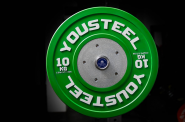 Диск соревновательный Yousteel 10 кг 50 мм зеленый